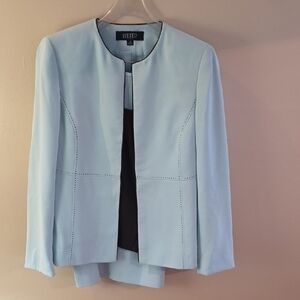 Kasper Women's Light Blue A-Line Skirt Suit